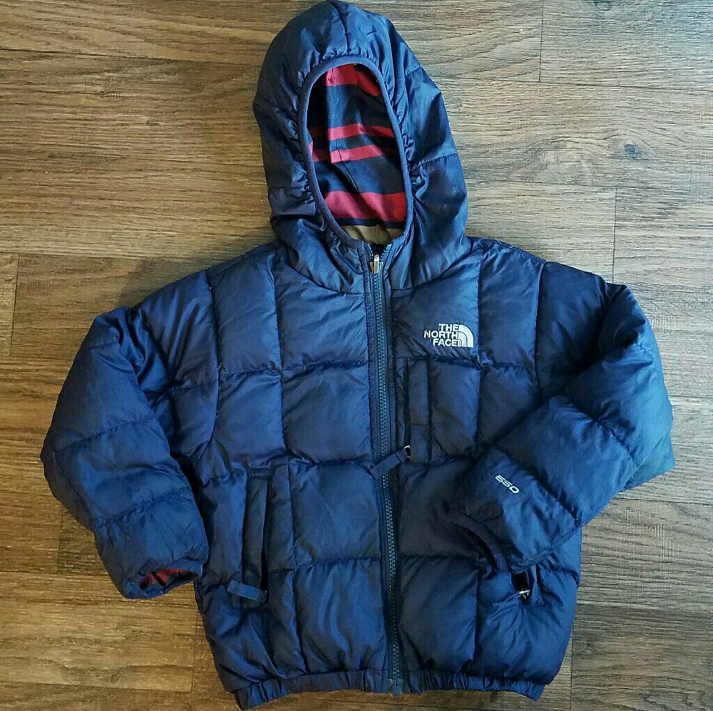 North Face Boys reversible down 550 jacket